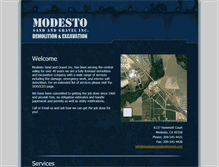 Tablet Screenshot of modestosandandgravel.com
